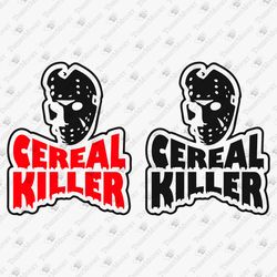 Cereal Killer Humorous Foodie Graphic T-shirt Design SVG Cut File