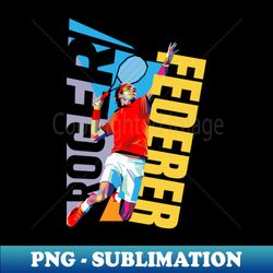 Roger Federer Pop Art - PNG Transparent Digital Download File for Sublimation - Stunning Sublimation Graphics