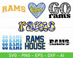 Rams svg, Rams png, Rams Sublimation, Rams Clipart PNG, Rams Clipart PNG, Rams Heart SVG, Los Angeles svg, Los Angeles p