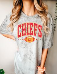 Chiefs KC Football Comfort Colors Colorblast T-Shirt