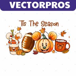 Fall Mickey Tis The Season PNG Sublimation Download