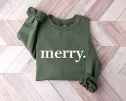 Christmas Sweatshirt, Merry Christmas Sweatshirt, Christmas shirt for Women, Christmas Crewneck Sweatshirt, Holiday Swea