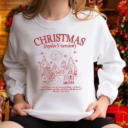 Christmas Taylor's version Sweatshirt, Swift Christmas shirt, TS shirt, The era Tour, Swifties Holiday Shirt, Christmas
