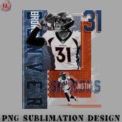football png justin simmons football paper poster broncos 2