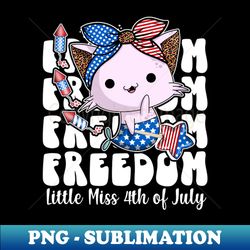 Little miss 4th of July - Premium PNG Sublimation File - Vibrant and Eye-Catching Typography