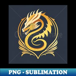 Golden Dragon Society - Premium PNG Sublimation File - Fashionable and Fearless