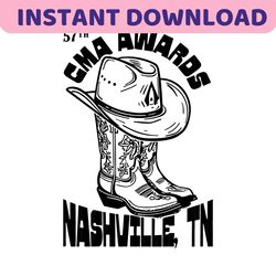 57th CMA Awards Boots Nashville SVG Digital Cricut File