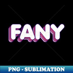 Pink Layers Fany Name Label - PNG Transparent Sublimation Design - Bold & Eye-catching