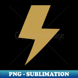 Dark gold lightning bolt - Stylish Sublimation Digital Download - Create with Confidence