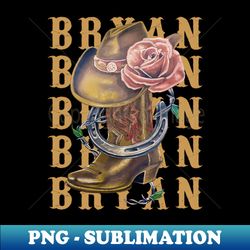Retro Music Bryan Funny Gifts Men - Professional Sublimation Digital Download - Bring Your Designs to Life