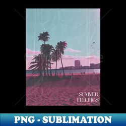Beach - Summer Feelings Pink - Professional Sublimation Digital Download - Capture Imagination with Every Detail