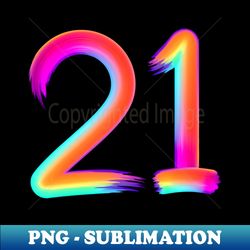 Brushed 21 - Retro PNG Sublimation Digital Download - Perfect for Sublimation Mastery