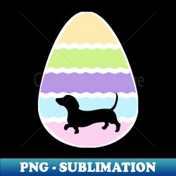 Easter Egg Dachshund - Vintage Sublimation PNG Download - Transform Your Sublimation Creations