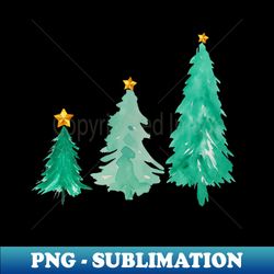 Vintage Christmas trees - Unique Sublimation PNG Download - Defying the Norms