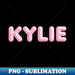 kylie name pink balloon foil - digital sublimation download file - perfect for personalization