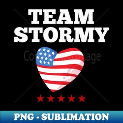 USA Team Stormy America Heart Design - Stylish Sublimation Digital Download - Defying the Norms