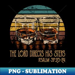 The Lord Directs His Steps Whisky Mug - Premium Sublimation Digital Download - Perfect for Sublimation Art