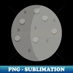 Moon vector illustration - Retro PNG Sublimation Digital Download - Enhance Your Apparel with Stunning Detail