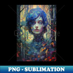 Trippy Female Portrait - Artistic Sublimation Digital File - Perfect for Sublimation Art