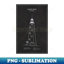 sandy hook lighthouse - new jersey - pd - stylish sublimation digital download - unleash your inner rebellion