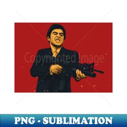 Scarface Graphic - PNG Transparent Digital Download File for Sublimation - Create with Confidence