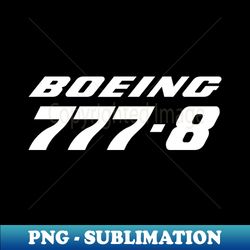 Boeing777-8 - Trendy Sublimation Digital Download - Instantly Transform Your Sublimation Projects