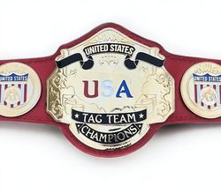 USA Tag Team Heavy Weight Wrestling Championship Title Belt Replica Adult Size