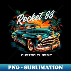 Exotic Rocket 88 - Special Edition Sublimation PNG File - Revolutionize Your Designs
