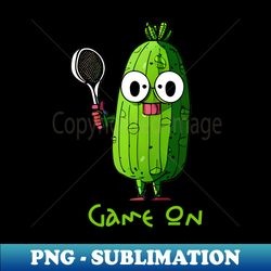 Pickle Playing Pickleball - Game On - Instant Sublimation Digital Download - Perfect for Creative Projects