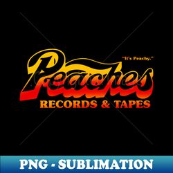 Peaches Records  Tapes 1975 - PNG Sublimation Digital Download - Bold & Eye-catching