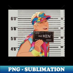 Arrested Ken - Unique Sublimation PNG Download - Transform Your Sublimation Creations