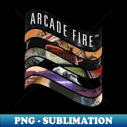 Arcade Fire - Discography - Unique Sublimation PNG Download - Enhance Your Apparel with Stunning Detail