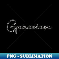 Autography Genevieve Name Label - Premium Sublimation Digital Download - Bold & Eye-catching