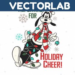 Goofy Reporting For Holiday Cheer SVG Digital Cricut File