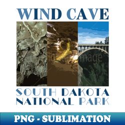 Wind Cave National Park South Dakota - Vintage Sublimation PNG Download - Bold & Eye-catching