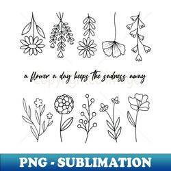 A Flower A Day - Stylish Sublimation Digital Download - Perfect for Sublimation Art
