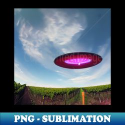 Vineyard UFO - Digital Sublimation Download File - Enhance Your Apparel with Stunning Detail
