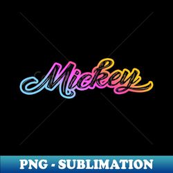 Name Mickey - Decorative Sublimation PNG File - Spice Up Your Sublimation Projects