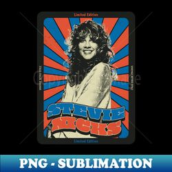Stevie Nicks Smile  - VINTAGE RETRO STYLE - POPART - Creative Sublimation PNG Download - Perfect for Creative Projects