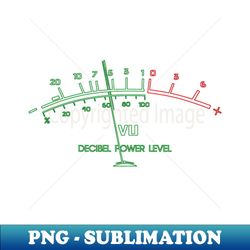 VU Volume Meter contrast colors - Decorative Sublimation PNG File - Fashionable and Fearless