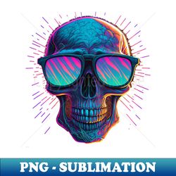 Retrowave Skull - Exclusive Sublimation Digital File - Instantly Transform Your Sublimation Projects