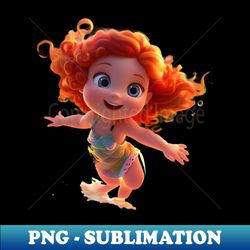 Cute Little Girl - Unique Sublimation PNG Download - Perfect for Personalization