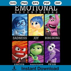 Inside Out Emotional Adventurers PNG Download File