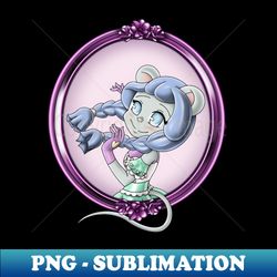 Mouse Girl - Artistic Sublimation Digital File - Spice Up Your Sublimation Projects