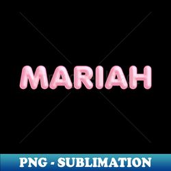 mariah name pink balloon foil - exclusive sublimation digital file - perfect for personalization