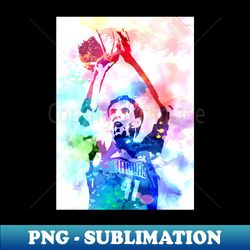 Dirk Nowitzki Watercolor - Elegant Sublimation PNG Download - Boost Your Success with this Inspirational PNG Download