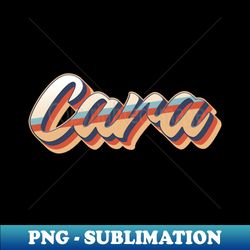Cara name - cool 70s retro font surf style design - Modern Sublimation PNG File - Fashionable and Fearless