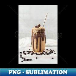 Caramel Chocolate Shake - Exclusive Sublimation Digital File - Instantly Transform Your Sublimation Projects