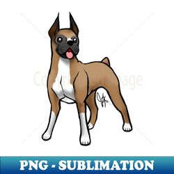 dog - boxer - fawn - instant png sublimation download - revolutionize your designs