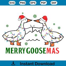 Merry GooseMas Funny Goose Bump PNG Download